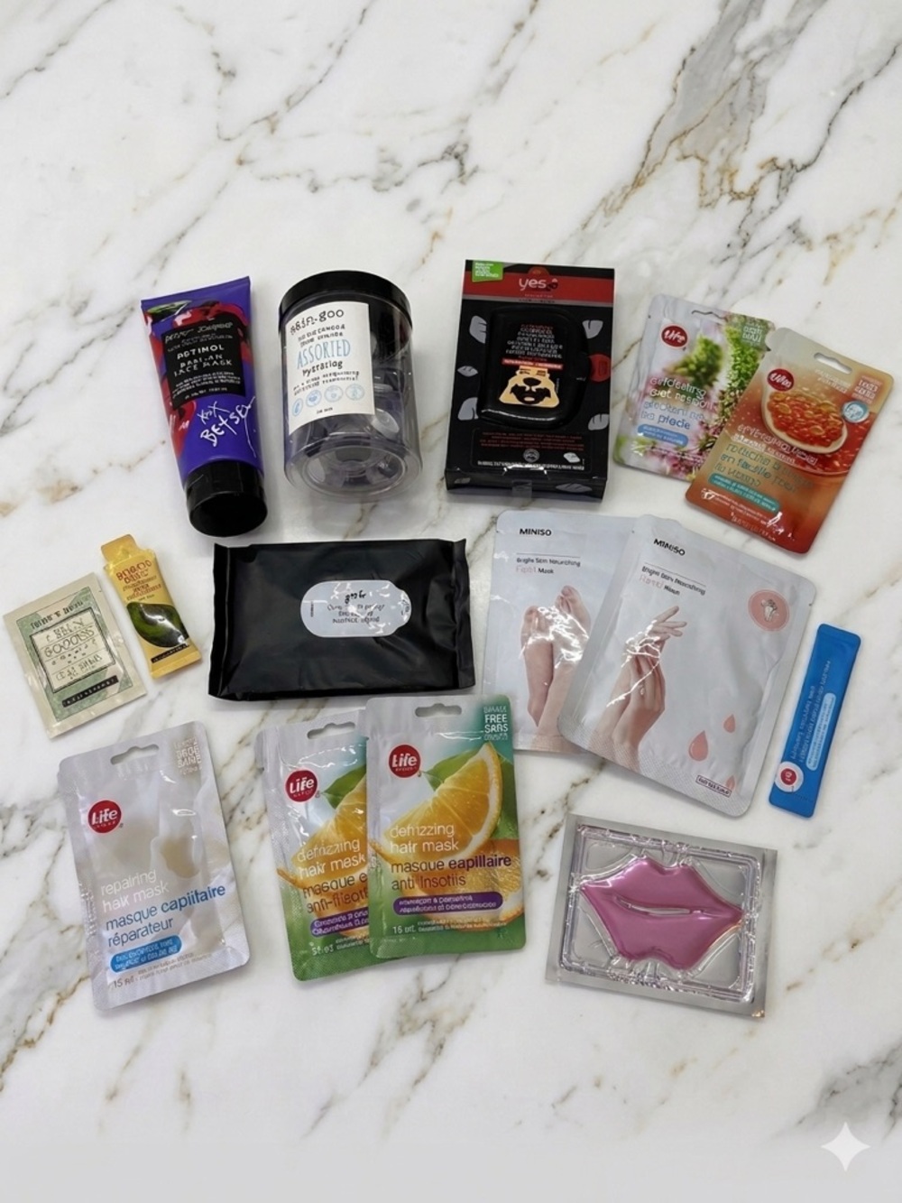 Self Care Skincare and Hair Mask Bundle 15pc Betsey Johnson Burts Bees